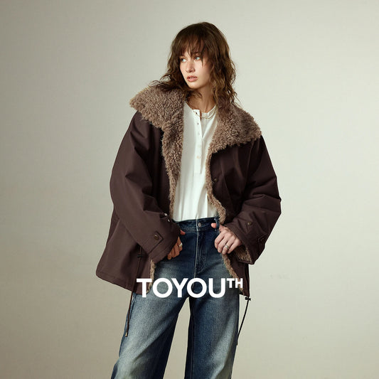 Cashmere-like Thickened Warm Plush Cotton Coats