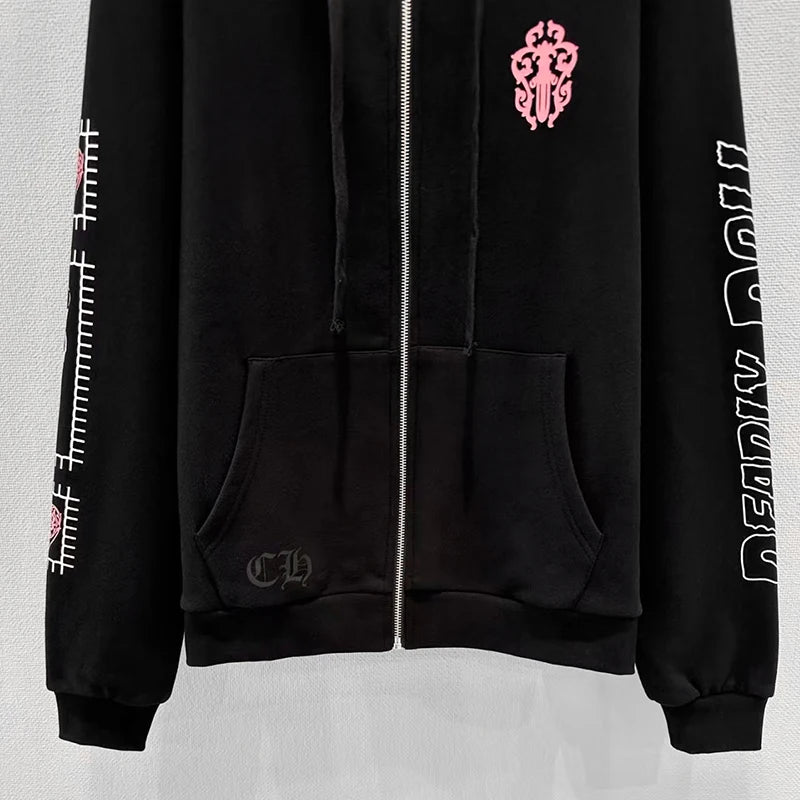 Women's Hooded Zipper Sweatshirt Jacket