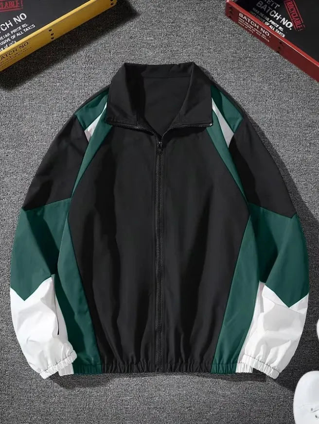 Men's color-blocked jacket