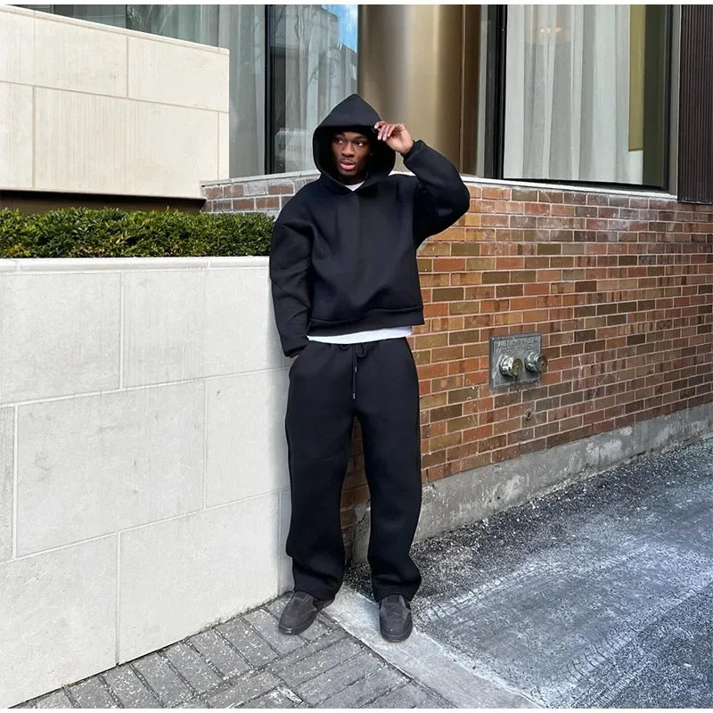 Men's Casual Sweatshirt Set  Two-Piece