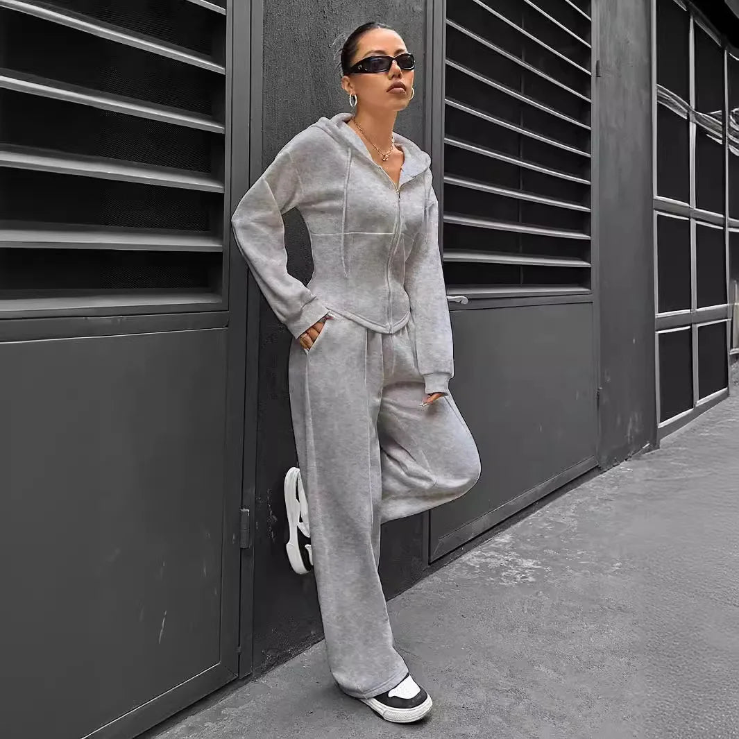 Sweatshirt Two-piece Set Women's Casual Sports Suit