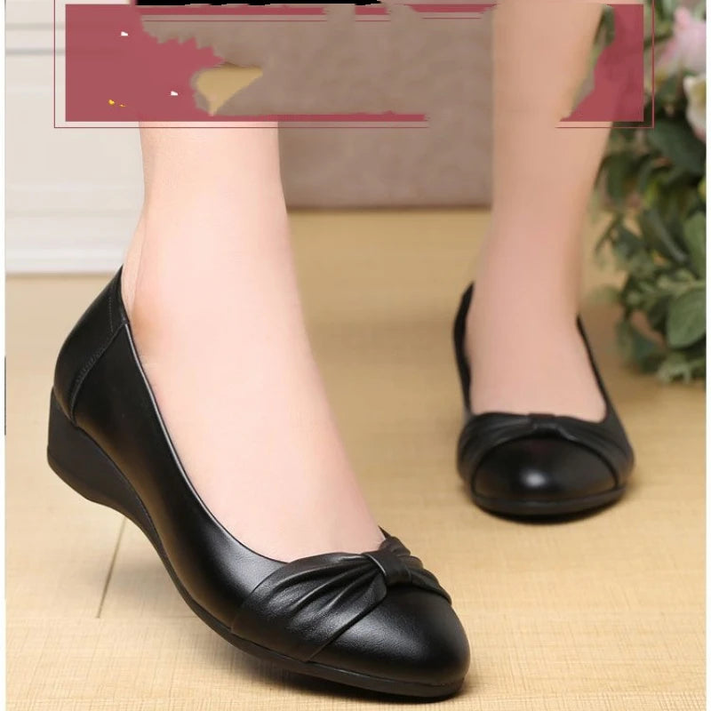 Women Flats Shoes Casual Light Comfortable Patent Leather  Outdoor Loafers