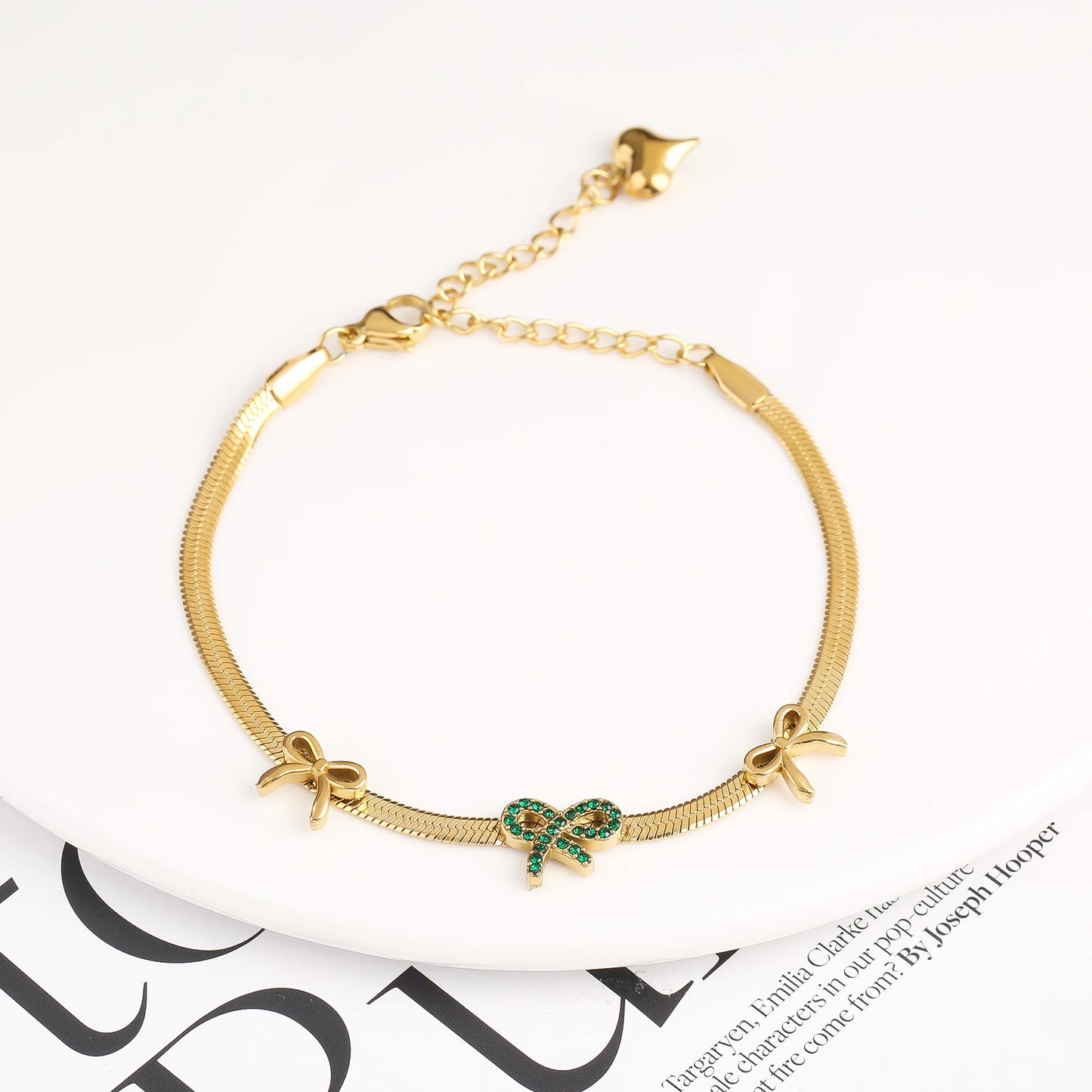 Blade Chain Zircon Stainless Steel Bracelet High Quality
