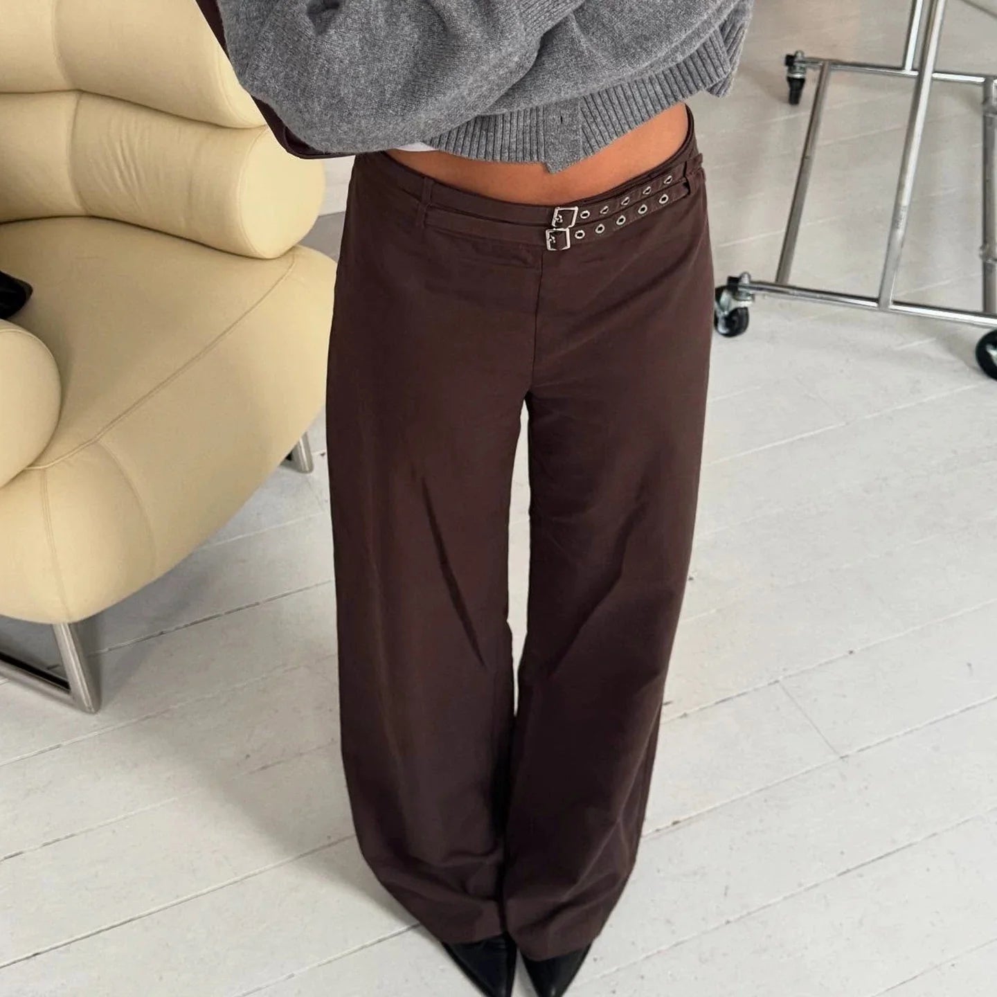 Pants Denim Womens Minimalist Casual Design