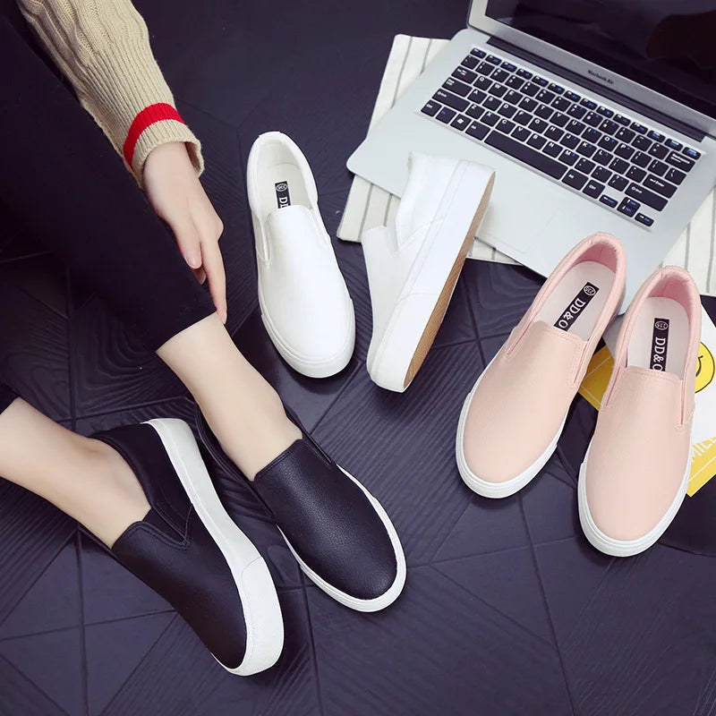Women's Loafers Leather Spring Trend Casual Flats