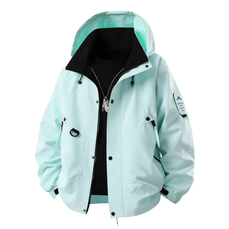 Men's Windbreaker Jacket  Casual Coat for Camping