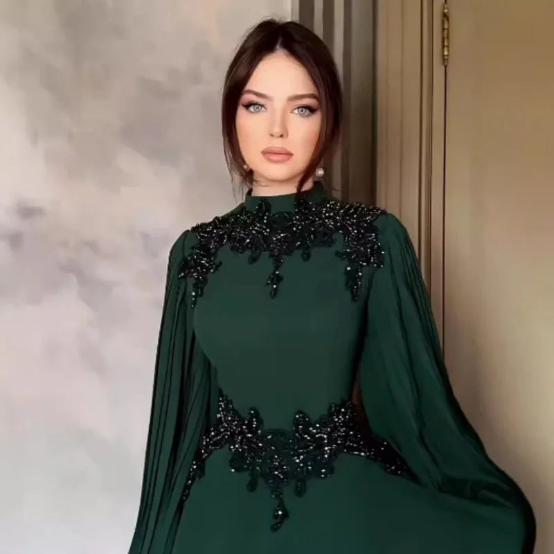 Women's Dress Sexy Lace Flower Fashion Edge Robe Evening Dress