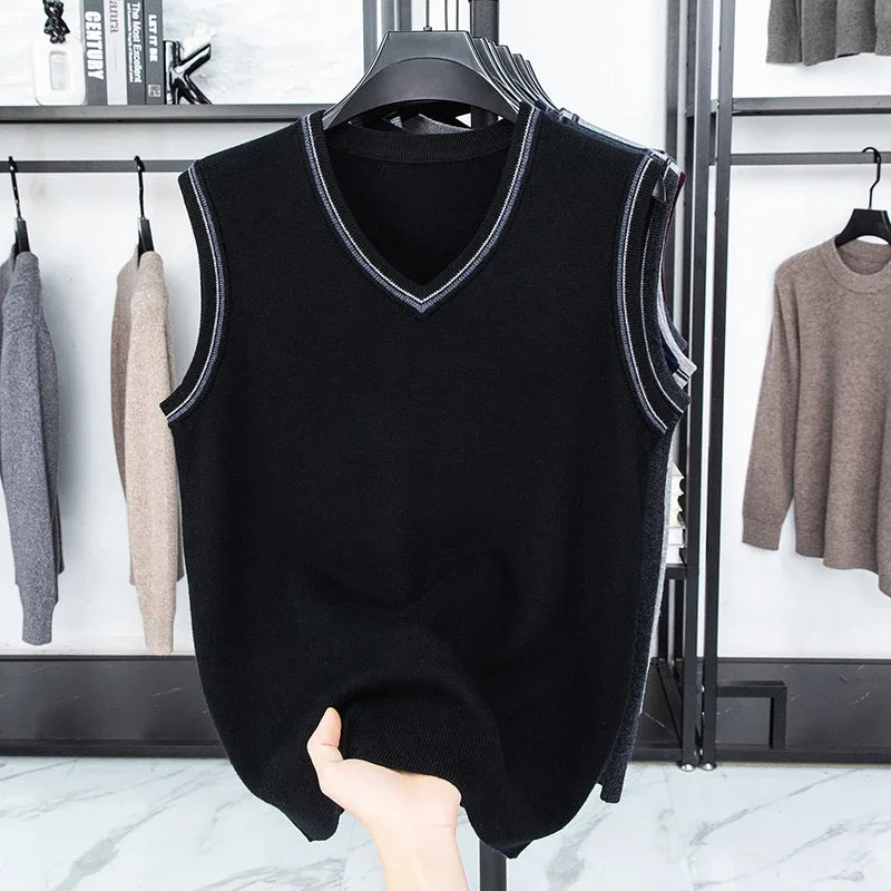 Men's  Casual Sweater Vest  Fashionable Knitwear