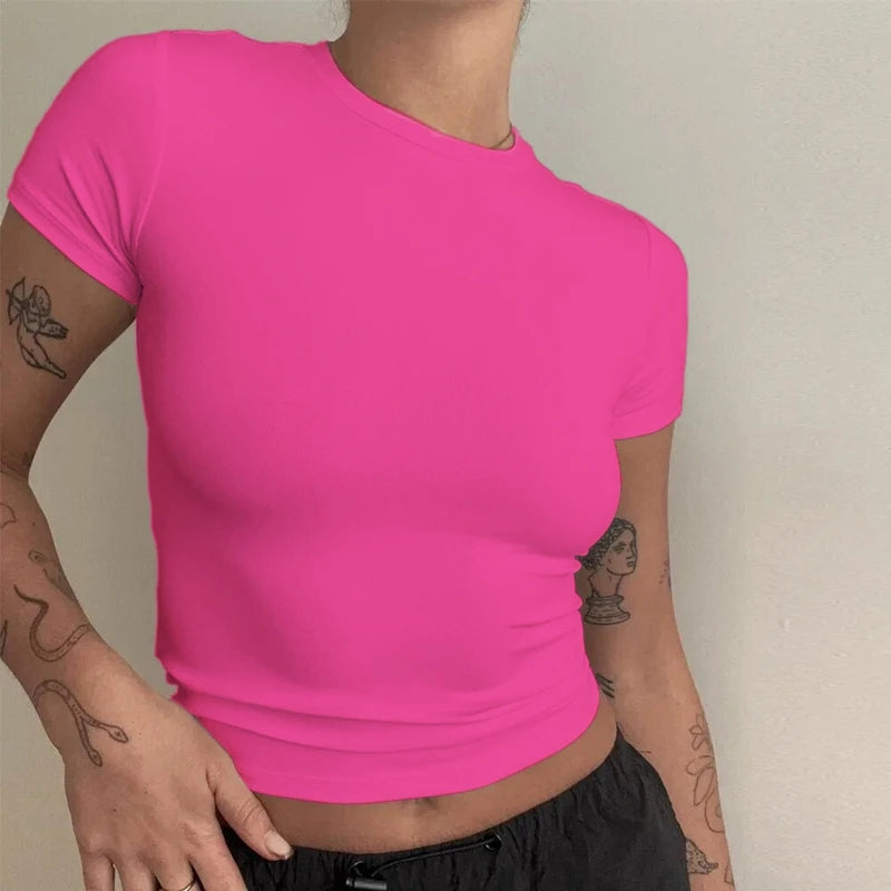 Short Sleeve T-shirt Slim Fit Tops