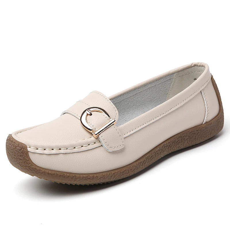 Woman Shoes New Low Heels Casual White Shoes