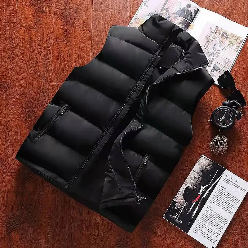 Mens Vest Warm  Sleeveless Jackets