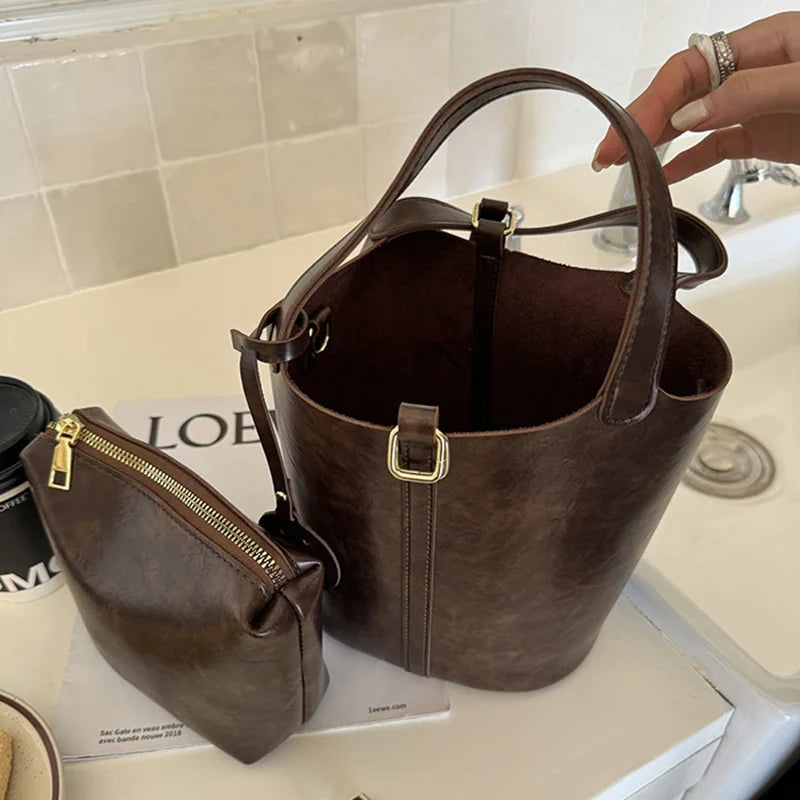 Women Handbags  Crossbody Bag Fashion Bucket Tote Bag