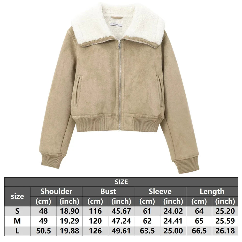 Winter  Wool Blend Coat Outerwear Leather & Fur Hot Coat For Women