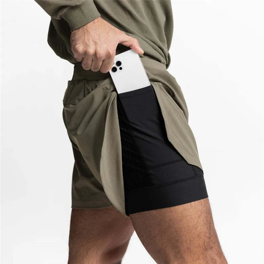 Men's Running Shorts  Fitness Training Gyms Shorts