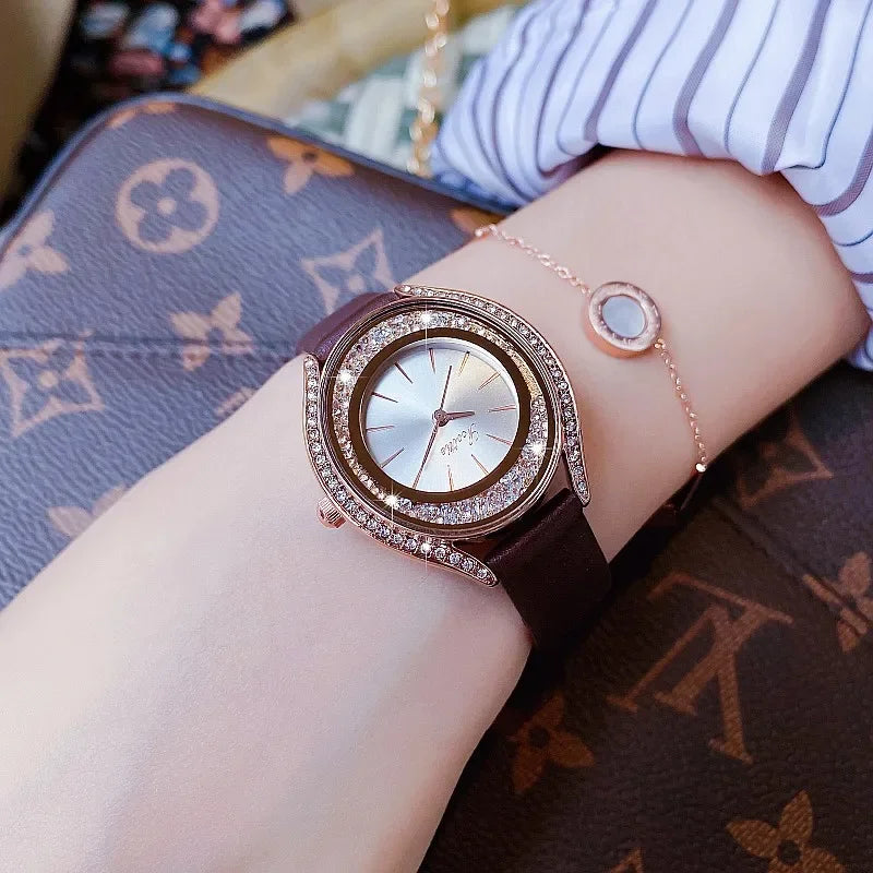 Women Luxury  Quartz Wristwatch Diamond Fashion Ladies Wrist Watch