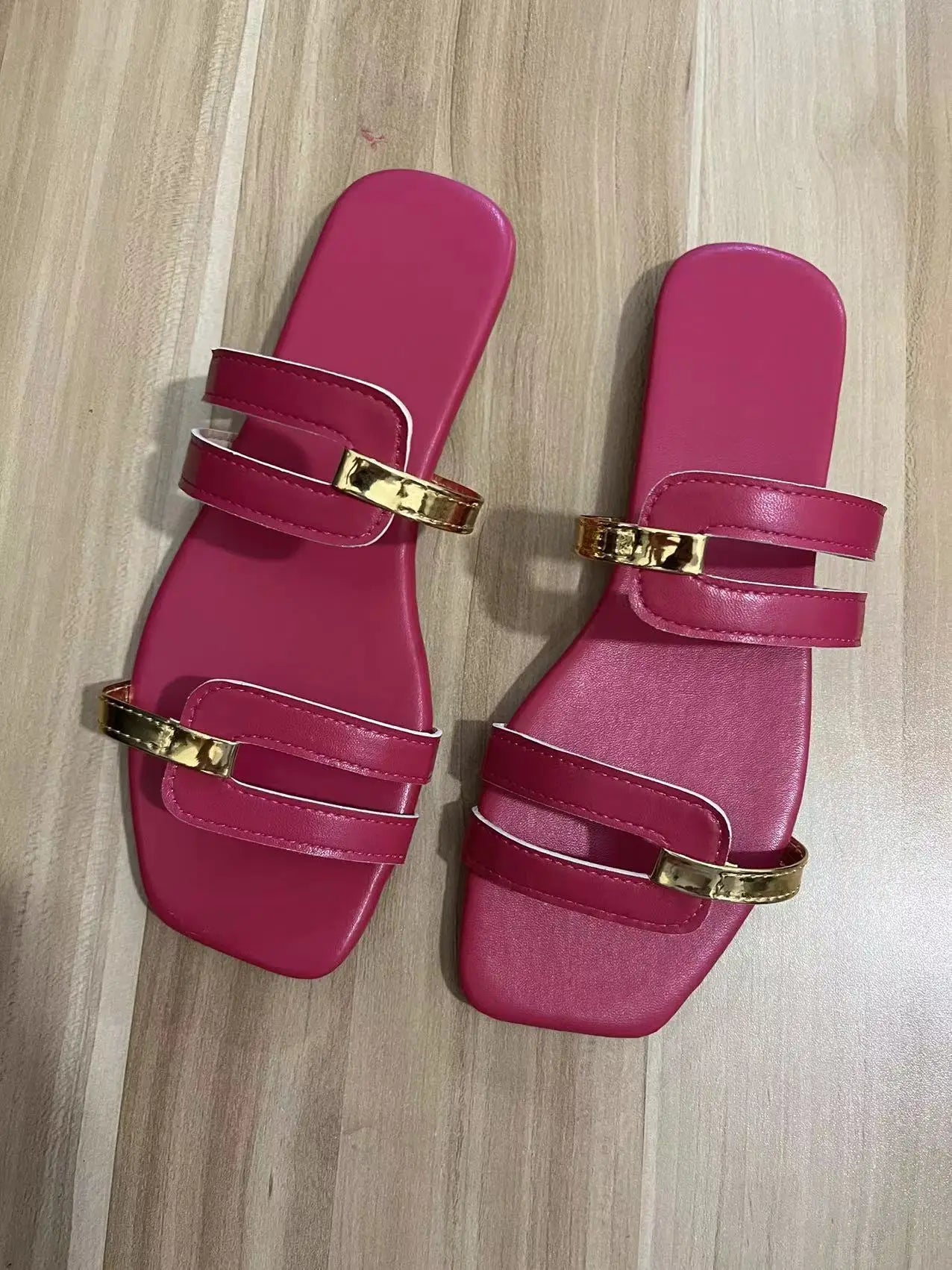 Women's Shoes Summer Flats Flip Flops  Female Slides