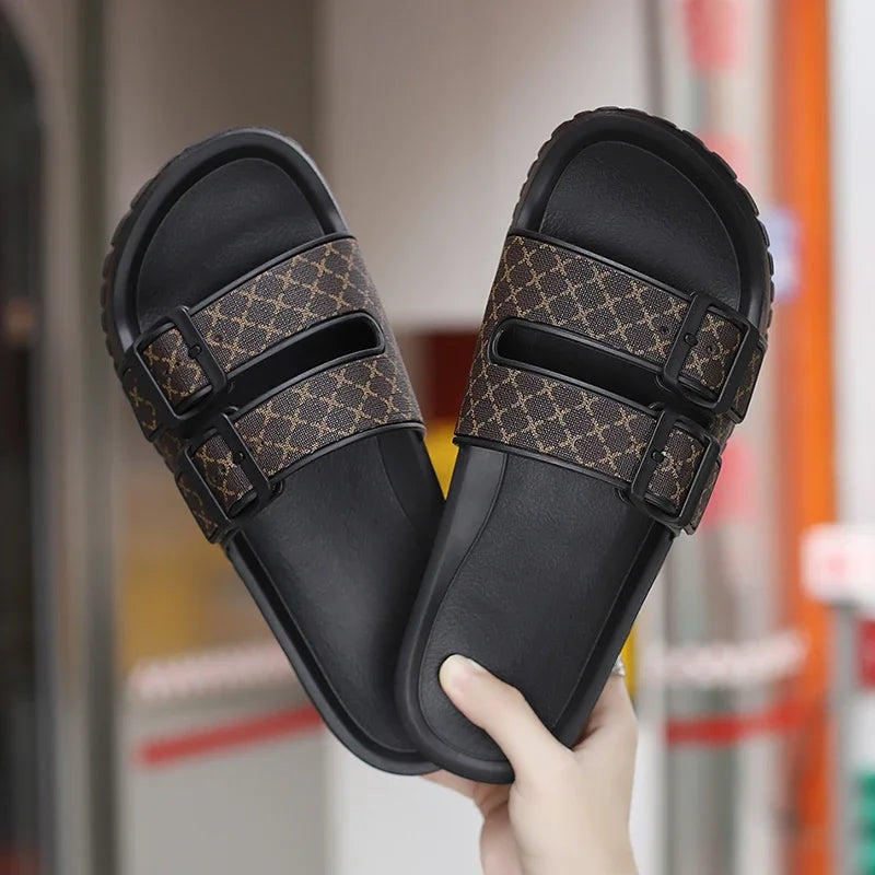 Men Slippers Non-slip Indoor Home Bathroom Slides