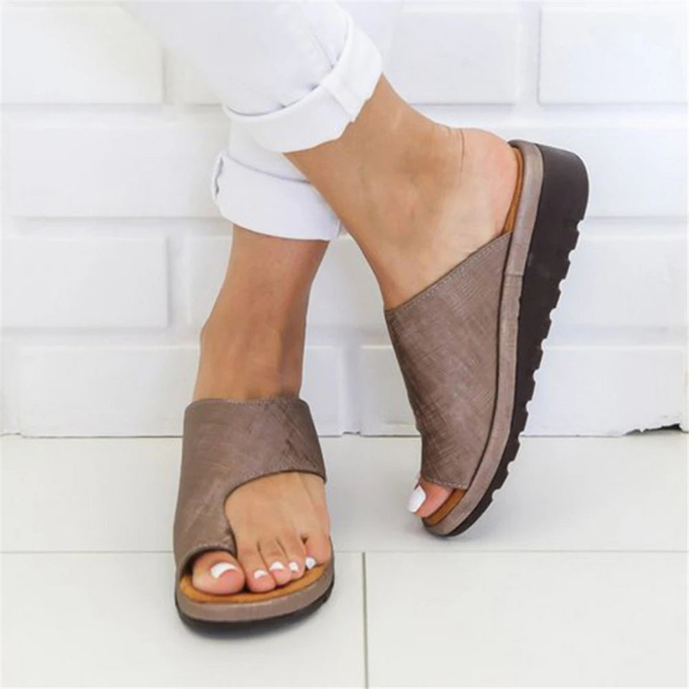 Women Summer Sandals Comfy Platform Flat Shoes