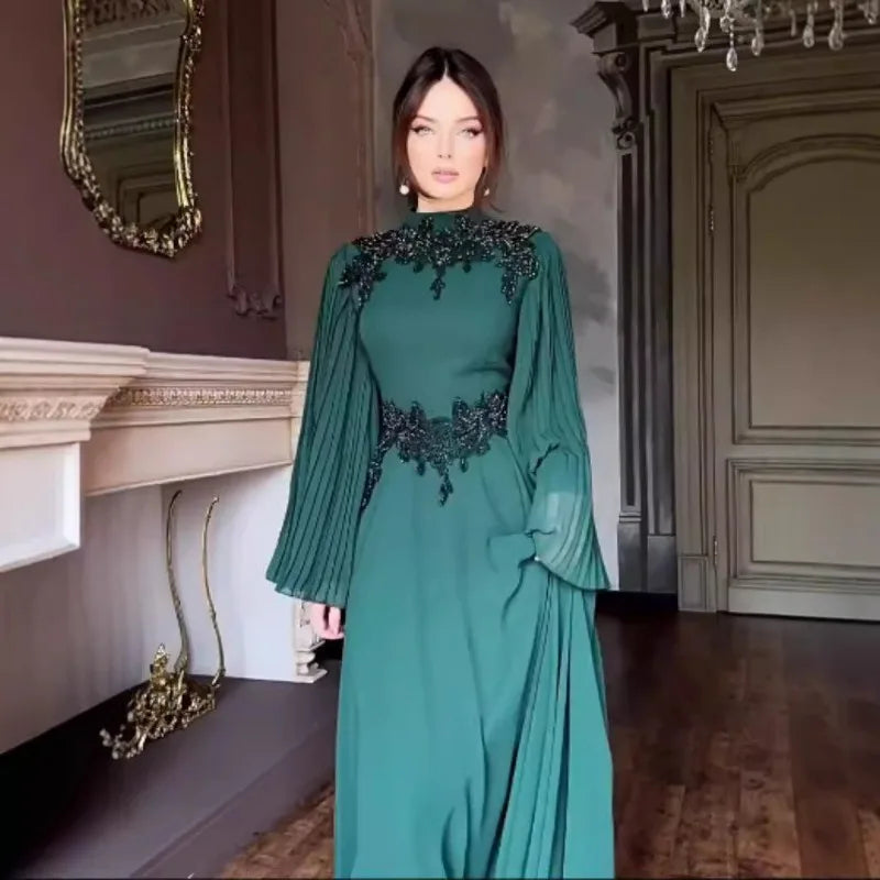 Women's Dress Sexy Lace Flower Fashion Edge Robe Evening Dress