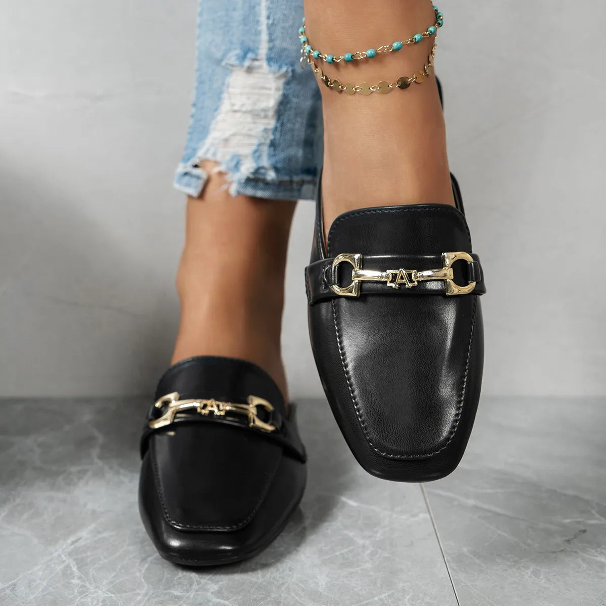 Women Slippers Beach  Big Size Sandals Round Toe  Slides