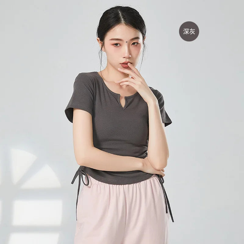 White Blouse for Dancing Women Long Sleeve Shirt