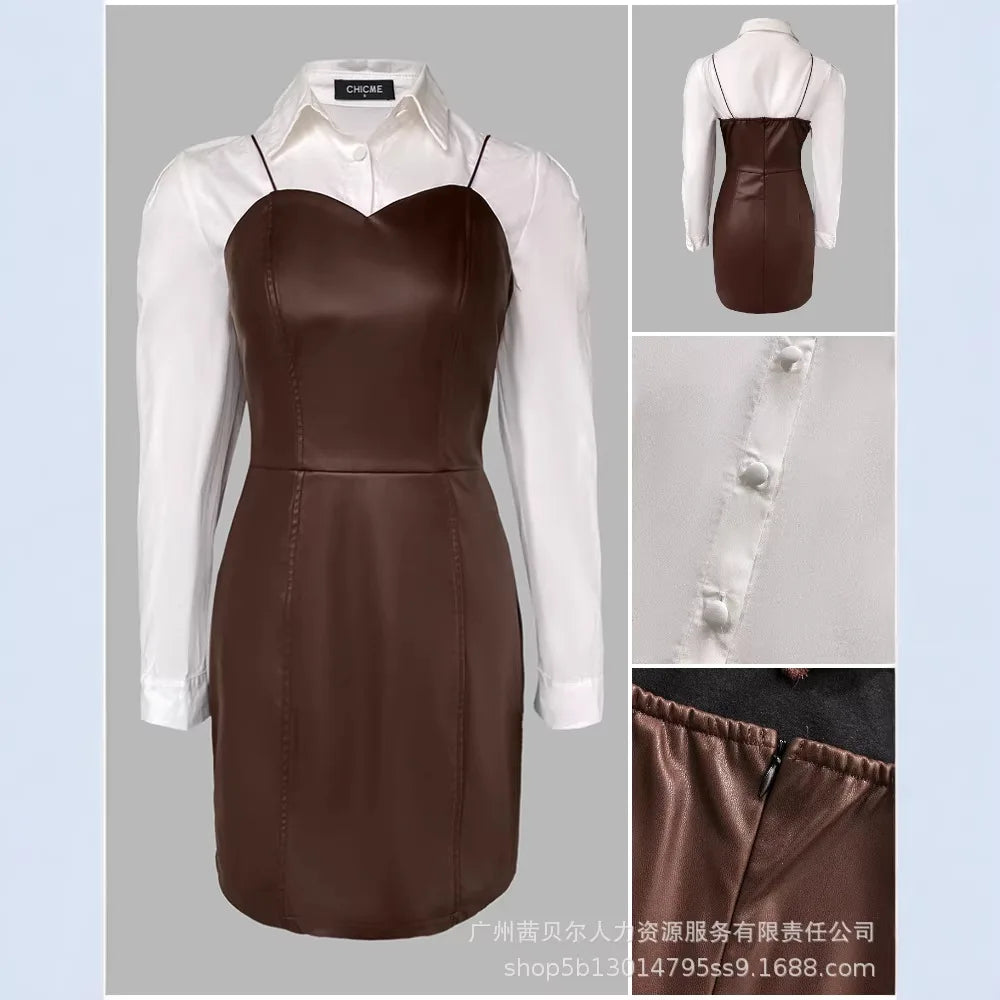 Women 2 Piece Sets Dress  Full Sleeve Shirt