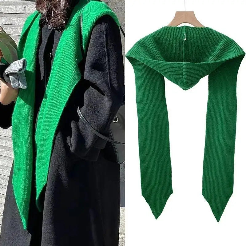 Women Bonnet Balaclava Beanies With Scarf