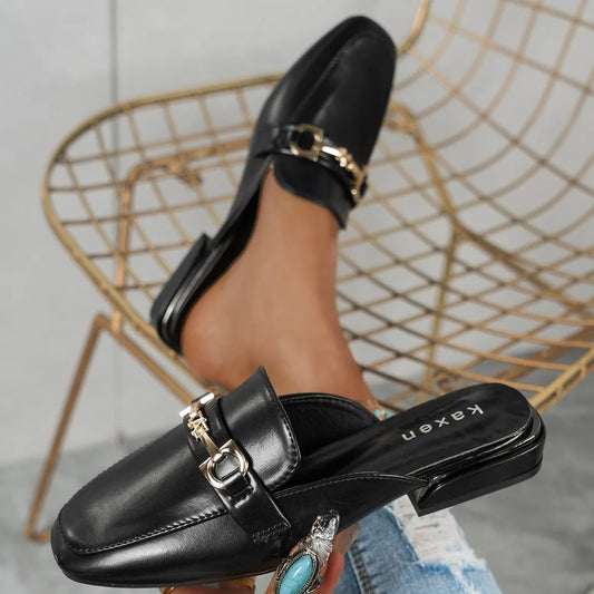 Women Slippers Beach  Big Size Sandals Round Toe  Slides