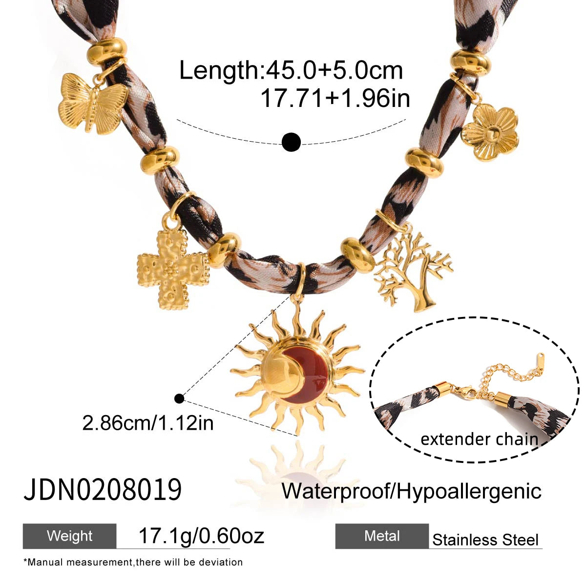 Zora Holiday Style Multi-charm Scarf Necklace