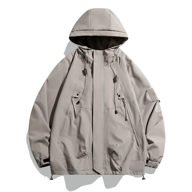 Men's  Casual Hooded Jacket Outdoor Windproof