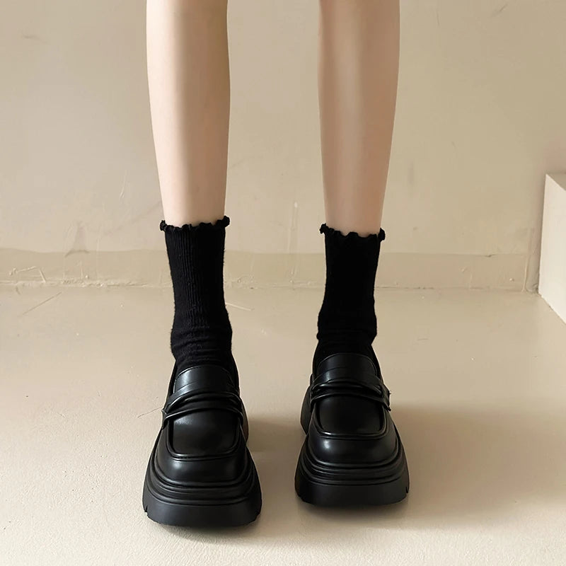 High-heel Loafers for Women, Height-increasing Women's Shoes