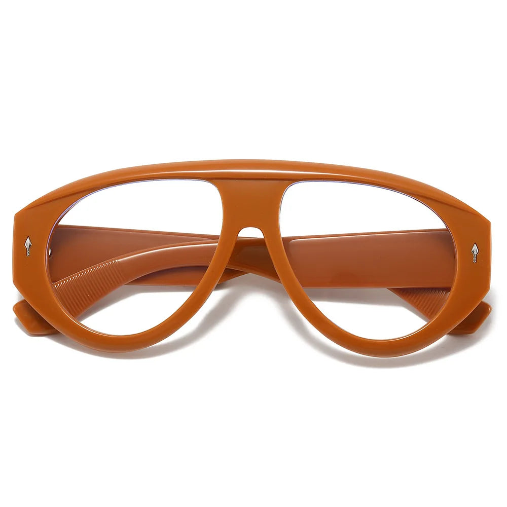 Women's Vintage Oversize Square Computer Glasses Anti-Blue Light