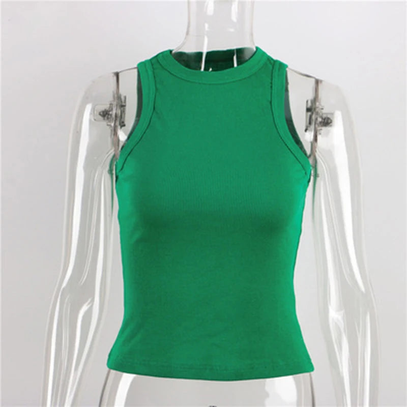 Tank Tops Women Yellow Casual Vest Sleeveless Camis