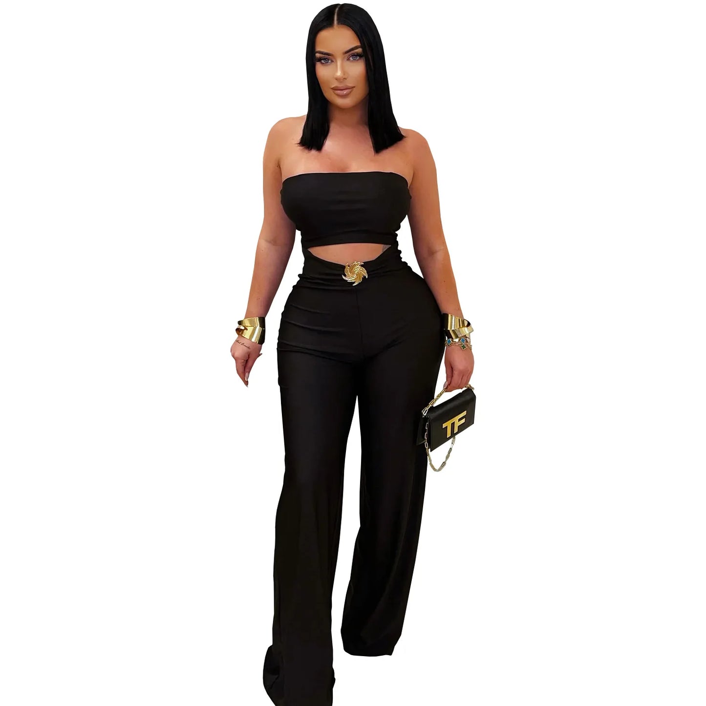 Women Daily Wear Outfit  Casual Jumpsuit Breathable Streetwear