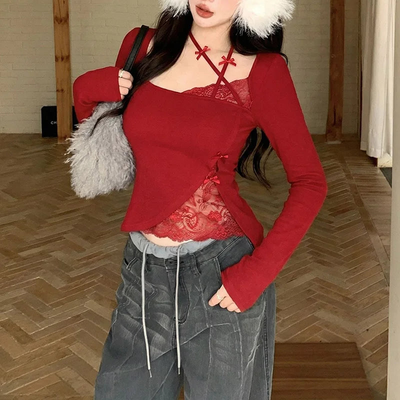 Female T-shirts Chic Halter T-shirts Girls Sexy Fashion Solid Skinny Tops Women Korean Designer Thin Leisure Clothes