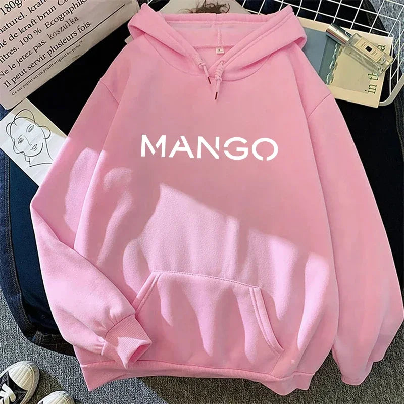 Woman Hooded Sweatshirt Urban Casual Fashion Long Sleeve Pullover