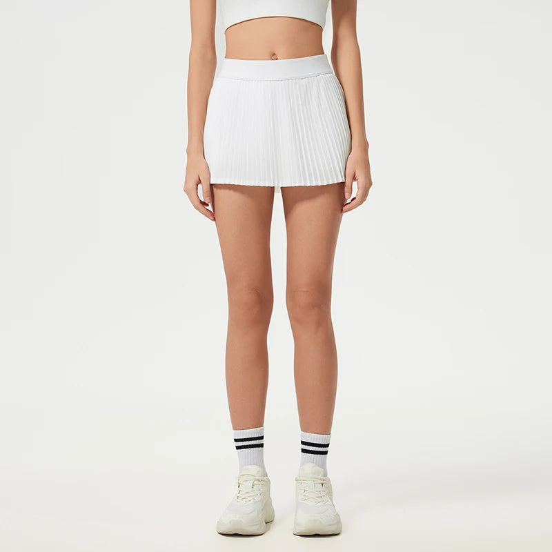 New Women Sports Tennis Skirts High Waist Tights