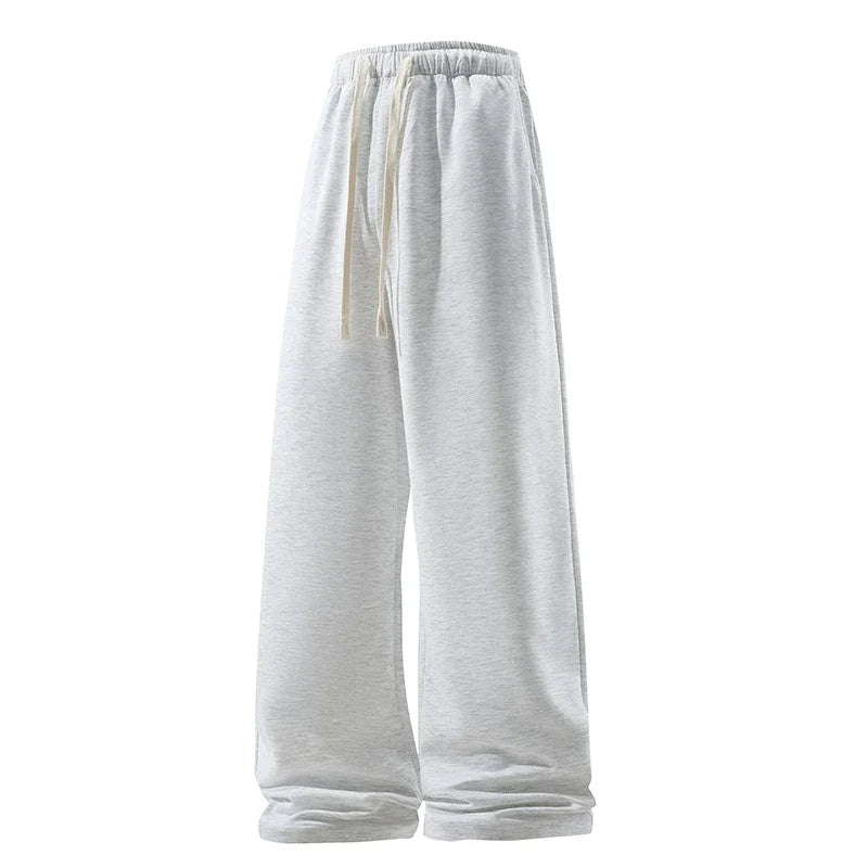 Wide Leg Pant Fashion Sweatpant Elastic High Waist Drawstring