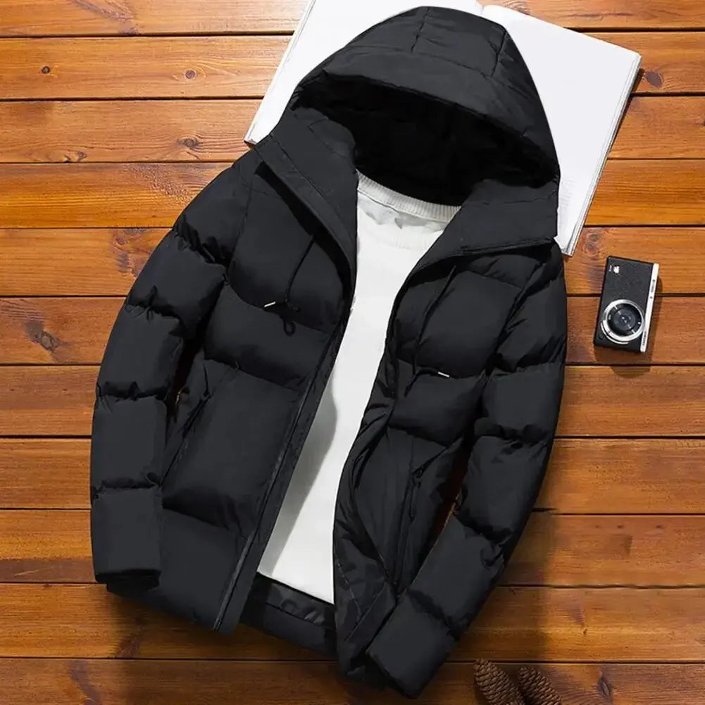 Thick Puffer Jacket Casual Hooded Warm Coat