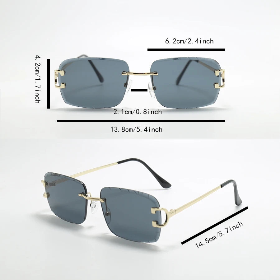 Women's Fashion Glasses New Frameless High-Definition