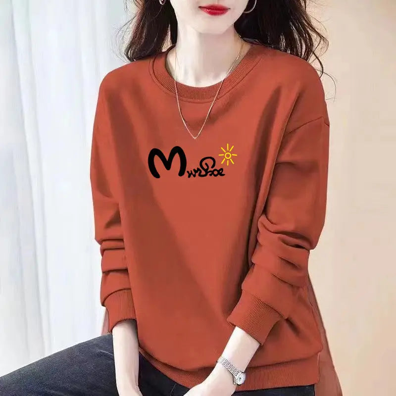 Graphic Sweatshirt For Women Vintage  Pullover Tops Fleece