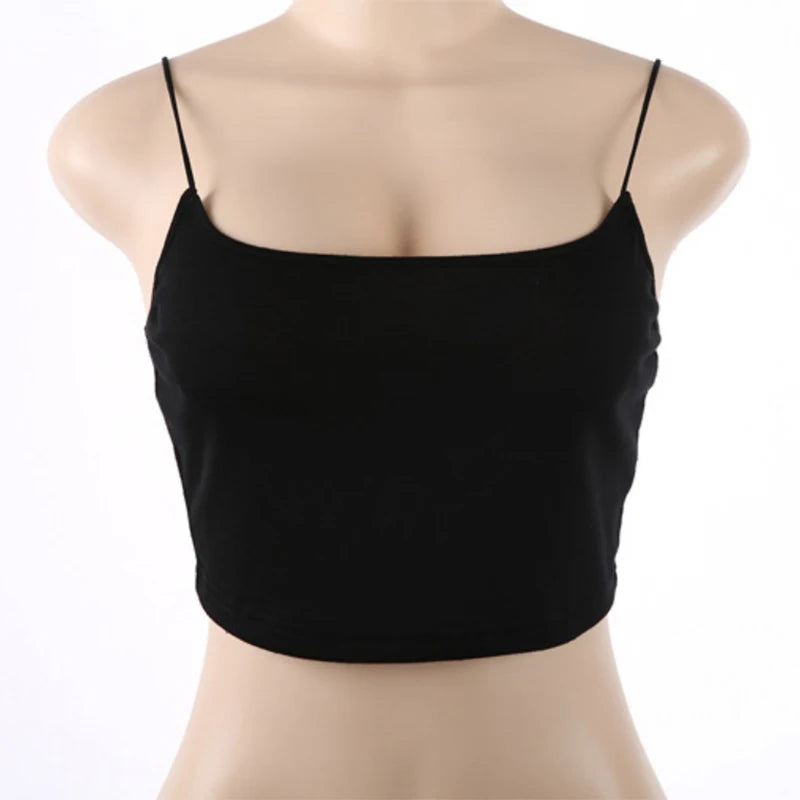Women Summer Fashion Tanks Tops Sexy Vest Sleeveless Cotton Straps Camis Fitness Bustier