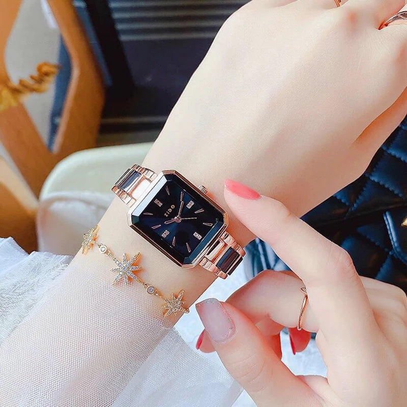 Light Luxury Simple Beauty High Quality Stainless Steel Waterproof Wristwatches