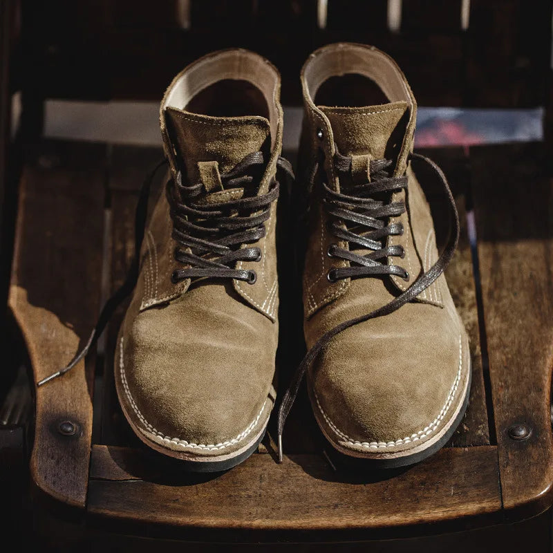 Men's Work Boots High Top Vintage Military Boots