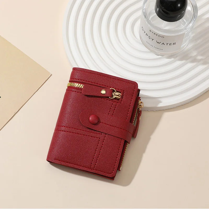 New Wallet Women's Short Small 2 Fold Multi-card Women's Wallet
