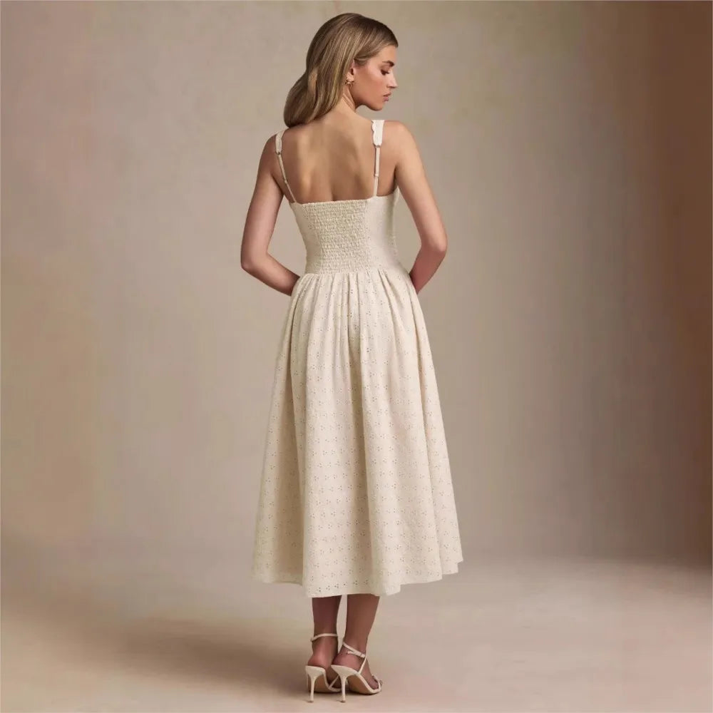 Slim Suspender  Elegant Retro Evening Dress