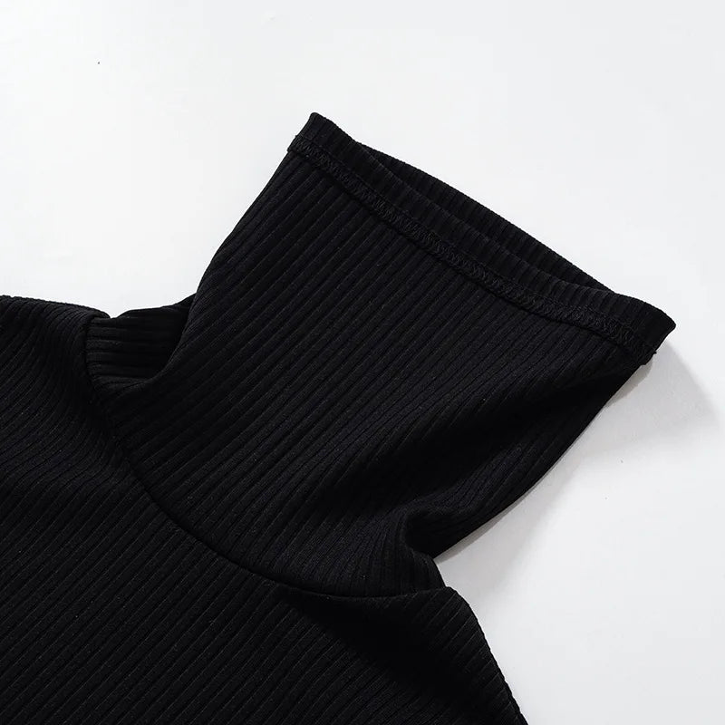 Sexy Turtleneck Knitted Bodycon Dress Women