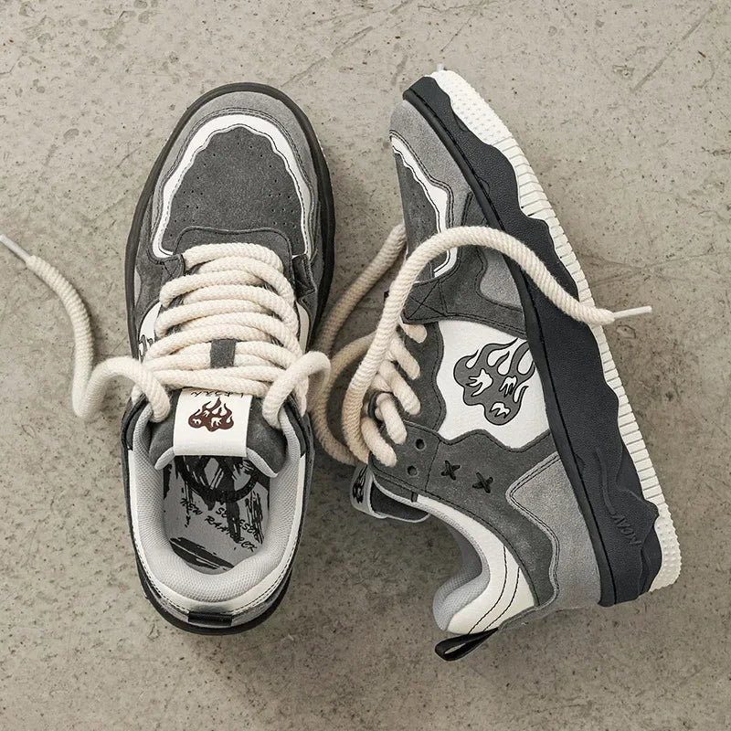 Women Sneakers Flame Mixed Color Shoes
