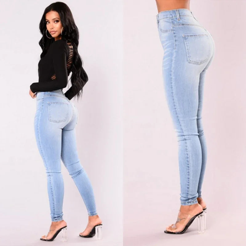 Sexy Jeans Denim Skinny Pants High Waist