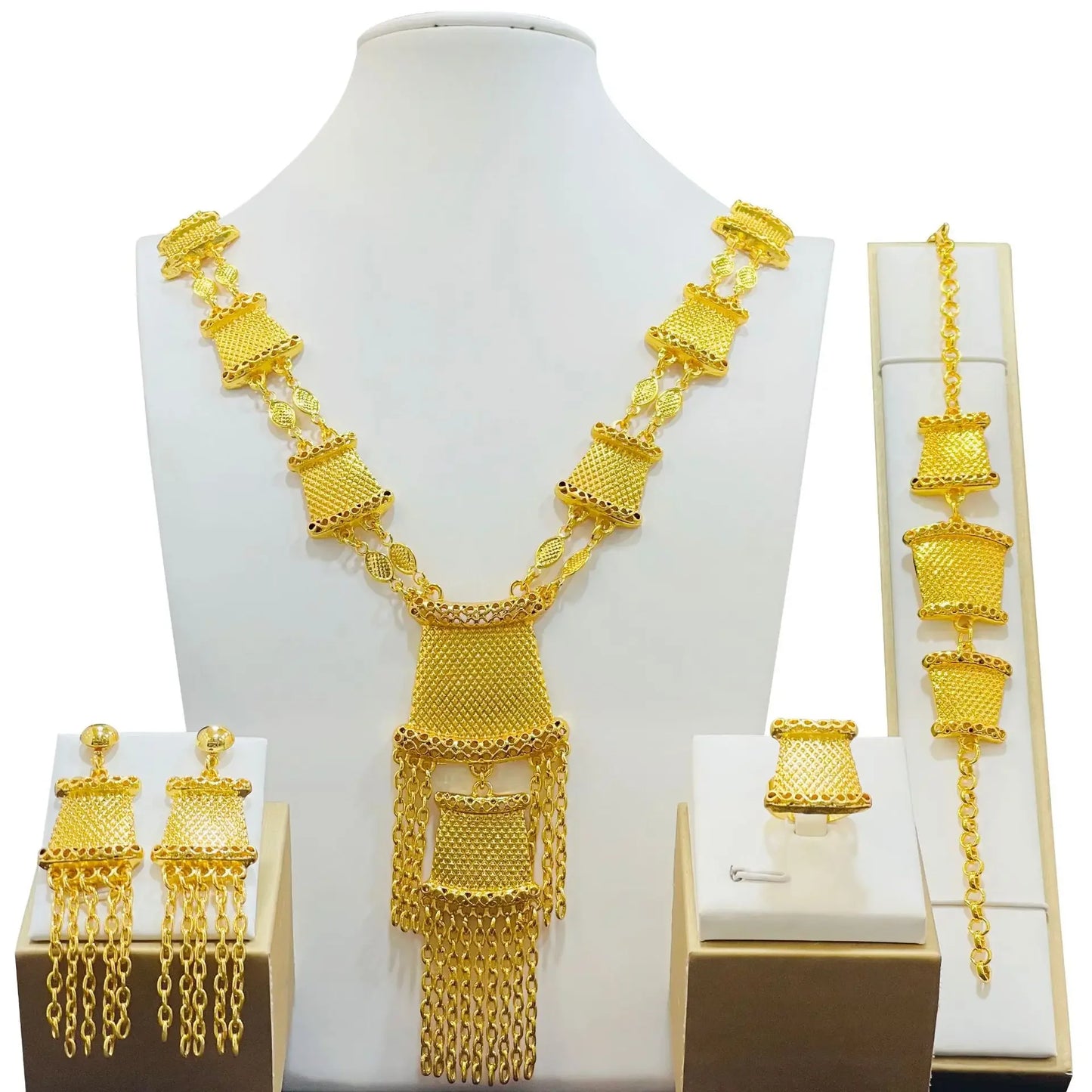 Flower Design Luxury Color Women's Jewelry Set